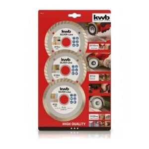 Kit 3 Discos Diamantados Corte 115mm para Amoladoras [49797080]