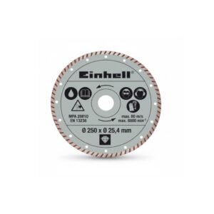 Disco Diamantado Turbo Einhell 200 mm para Corte Preciso [4301175]