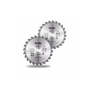 Pack 2 Hojas Disco Sierra Circular 7 1/4" 24 Dientes para Madera Kwb Einhell [49586191]