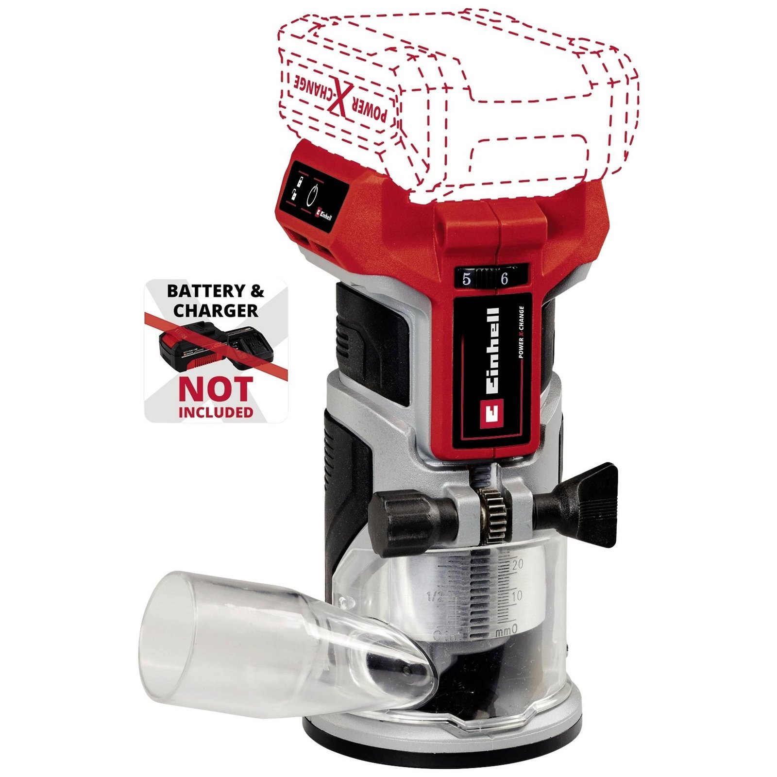 Router inalámbrico de palma TP-ET 18 Li BL con motor sin escobillas y control electrónico de velocidad [4350412]